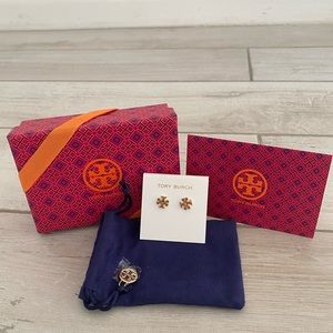 KIRA STUD EARRING. Tory Gold. NWT